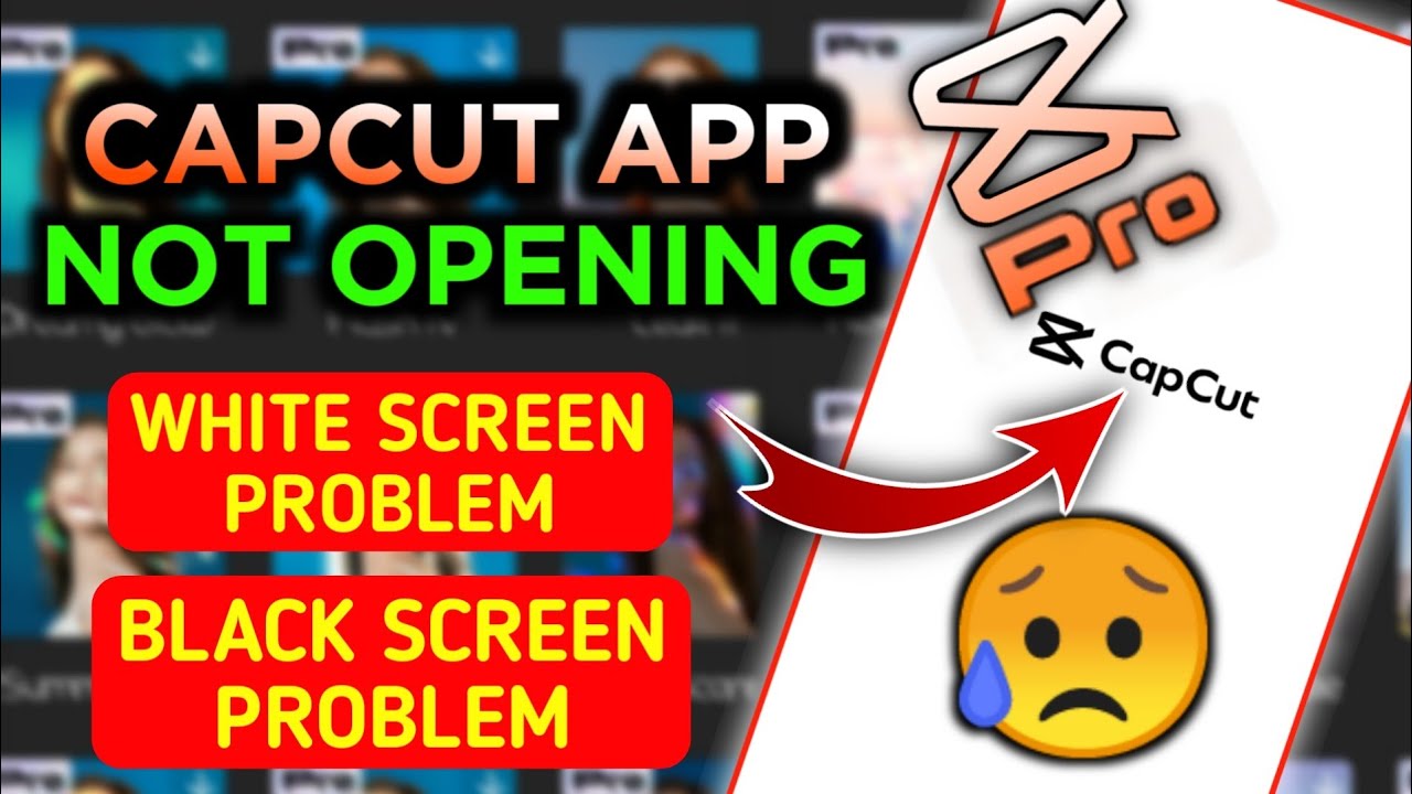 Capcut not opening | Capcut black screen problem | Capcut white screen problem