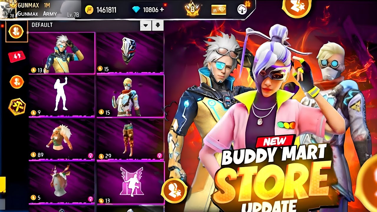 Next Buddy Mart Store Update 🤯 In Telugu | Buddy Mart Store Update 😍 | Next Evo Bundle |FF New Event