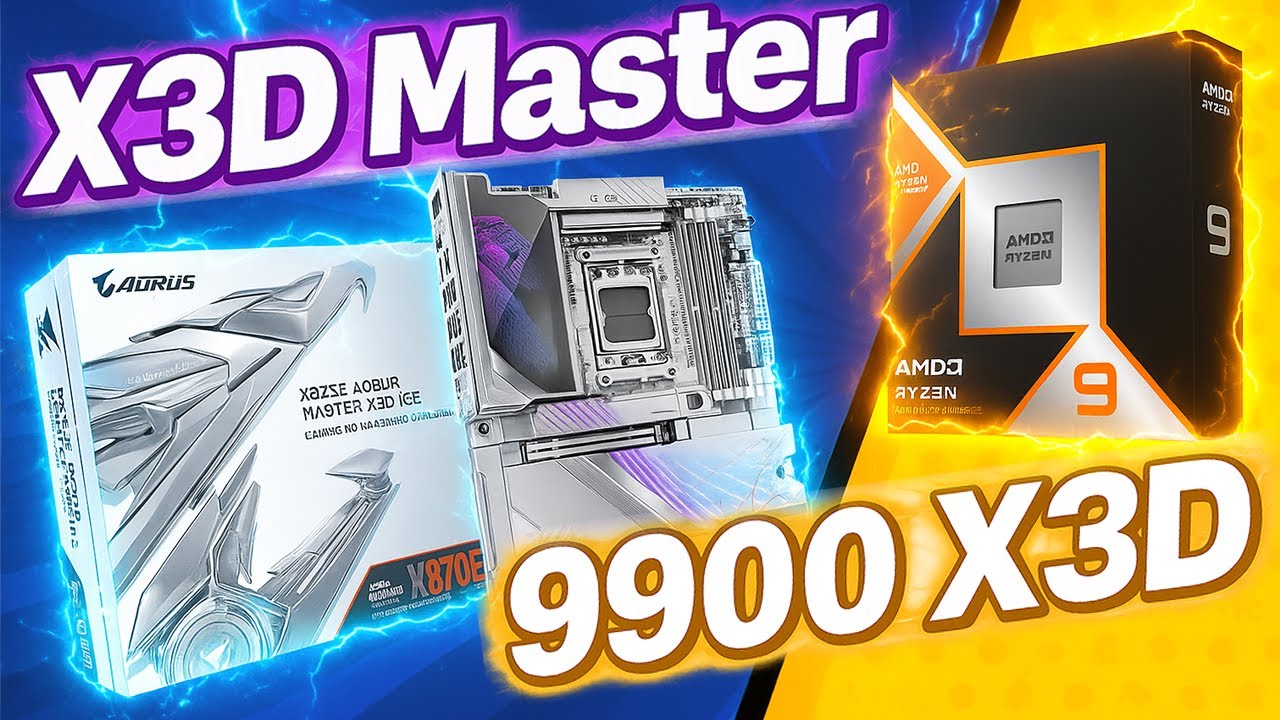 معاينة أول لوحة X3D في العالم + معالج 9900X3D 🔥