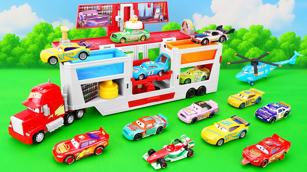 Disney Pixar Cars Unboxing Review | Disney Pixar Cars Color Changers Race Ready Car Wash Playset