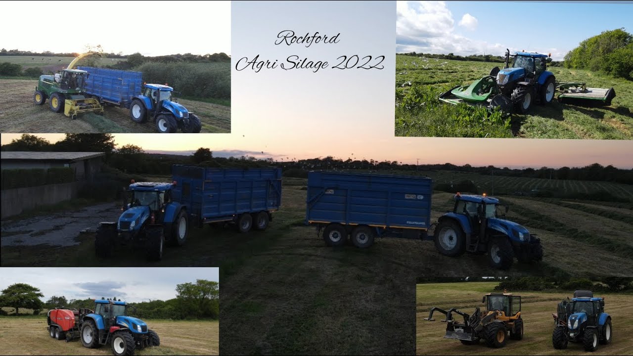 Silage 2022 ~ Rochford Agri ~ John Deere 7700 ~ New Holland t7 270 ~ New Holland tvt155