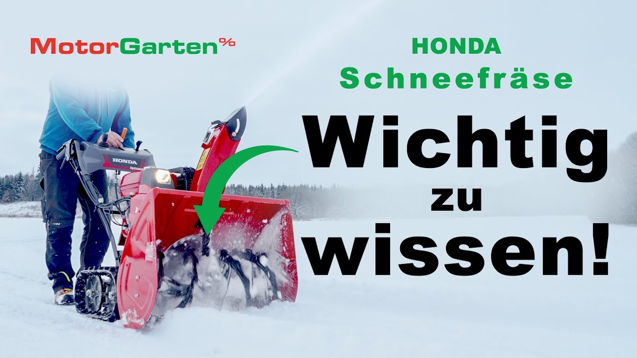 Honda Schneefräse: So startest und bedienst du sie richtig! 🏔️❄️