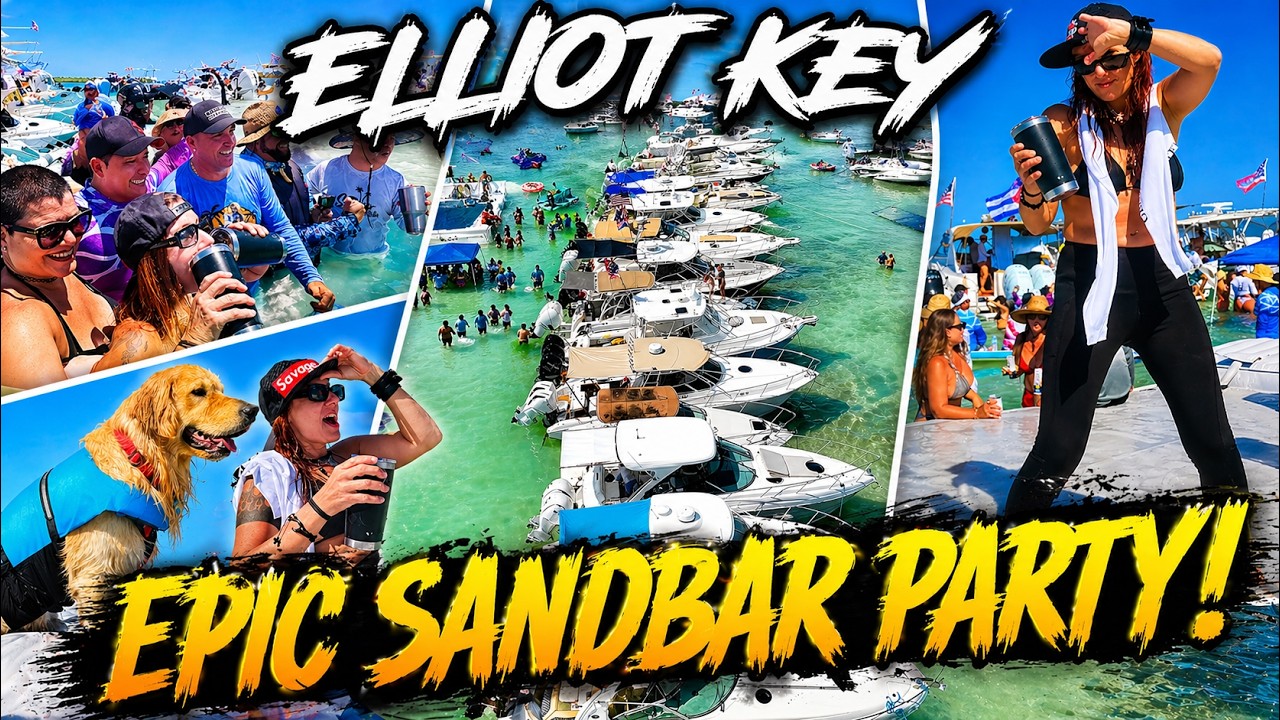 Epic Sandbar Party at Elliott Key 2024