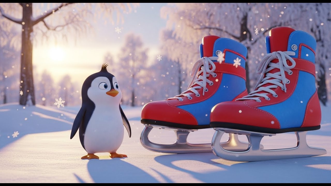 Der Pinguin, der Schlittschuhlaufen lernt | Beste Kinderlieder und Reimsammlungen