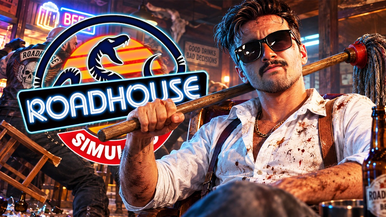 PRZEDPREMIEROWO! W TYM BARZE ŁATWIEJ DOSTAĆ W ŁEB NIŻ PIWO! | ROADHOUSE SIMULATOR #1
