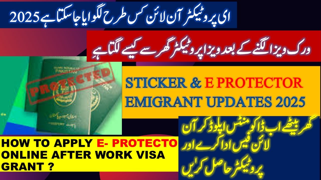E PROTECTOR KAISY LAGAT HAI,?  ONLINE VISA PROTECTOR FROM APPLIACTION, STICKER & E PROTECTOR OF VISA