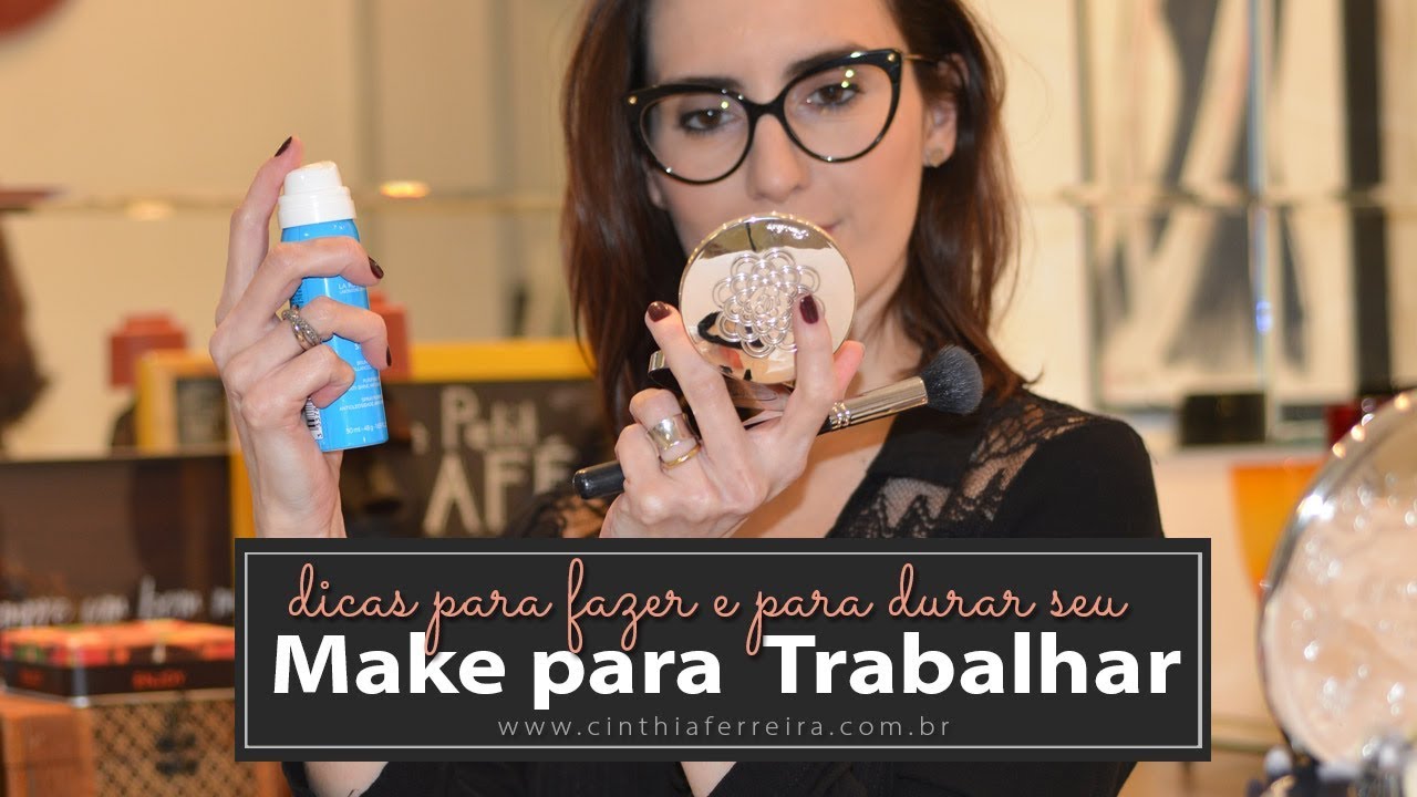 Maquiagem para o trabalho formal que dure o dia todo na pele oleosa com Serozinc