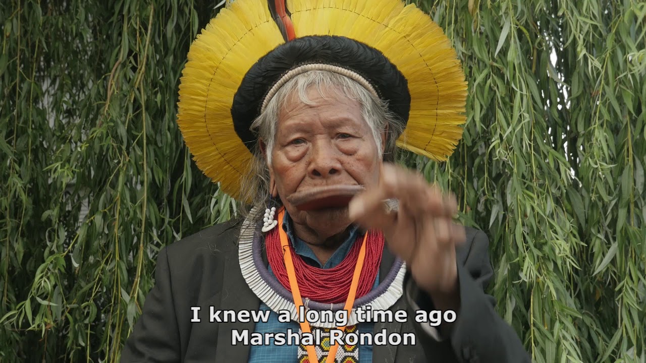 Indigenous leader Raoni Metuktire urges world leaders to protect the Amazon