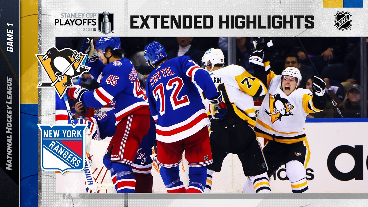 Pittsburgh Penguins vs New York Rangers R1, Gm1 May 3, 2022 HIGHLIGHTS