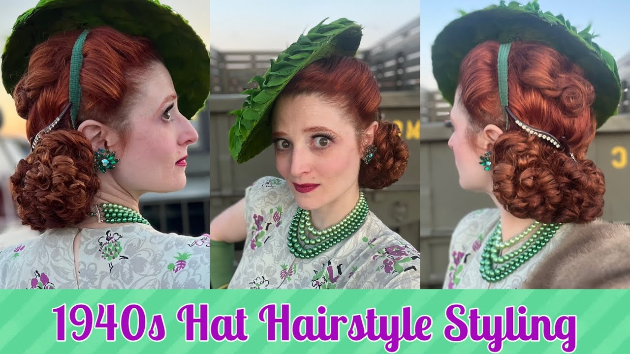 1940s Hat Hairstyle: Styling Tutorial