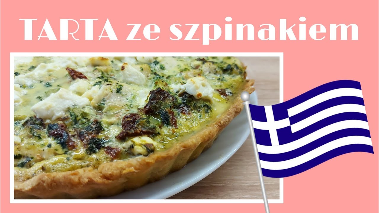 TARTA ze szpinakiem, kurczakiem i fetą