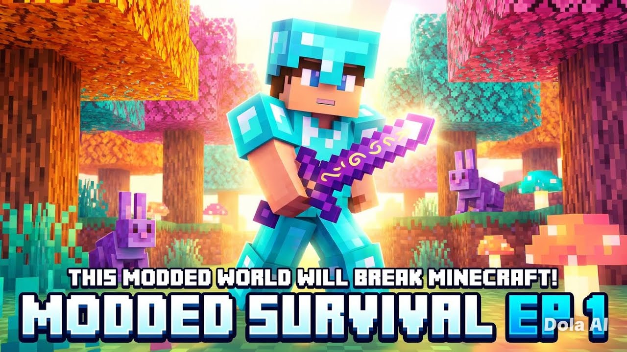 Surviving Minecraft With INSANE Mods | Let's Play [epic survival world ] Ep 1