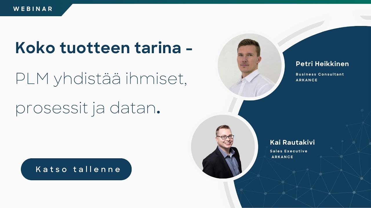 Koko tuotteen tarina – PLM yhdistää ihmiset, prosessit ja datan