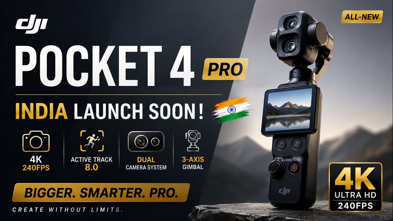 DJI Osmo Pocket 4P &mdash; India Launch Date, Price & Full Specs Explained!