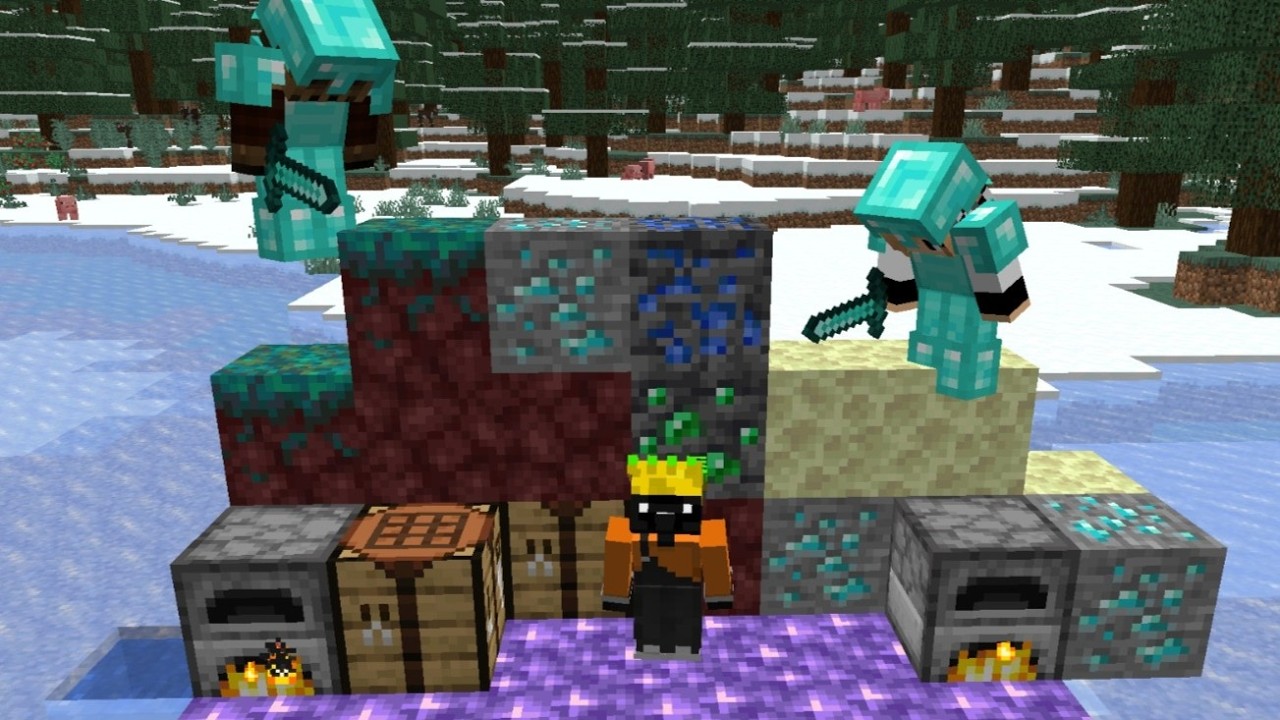 Minecraft Manhunt Ama 2 Elmas sete karşı (FİNAL)