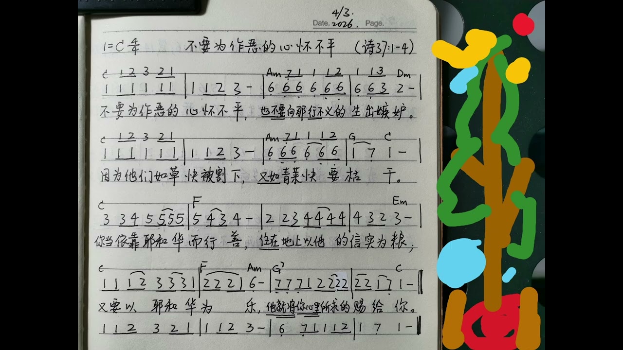 不要为作恶的心怀不平（诗37:1-4）