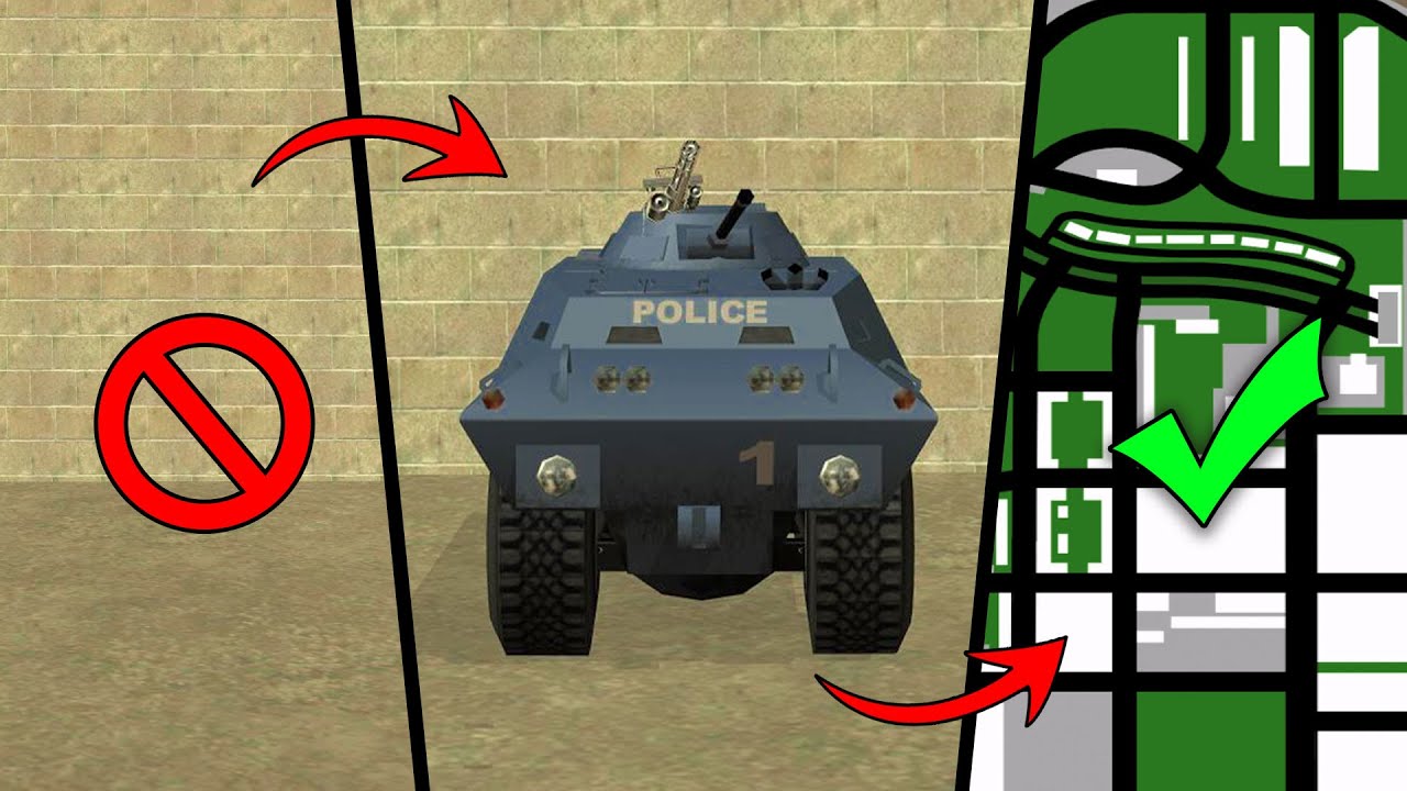 Secret Way to unlock SWAT Tank Location in GTA San Andreas