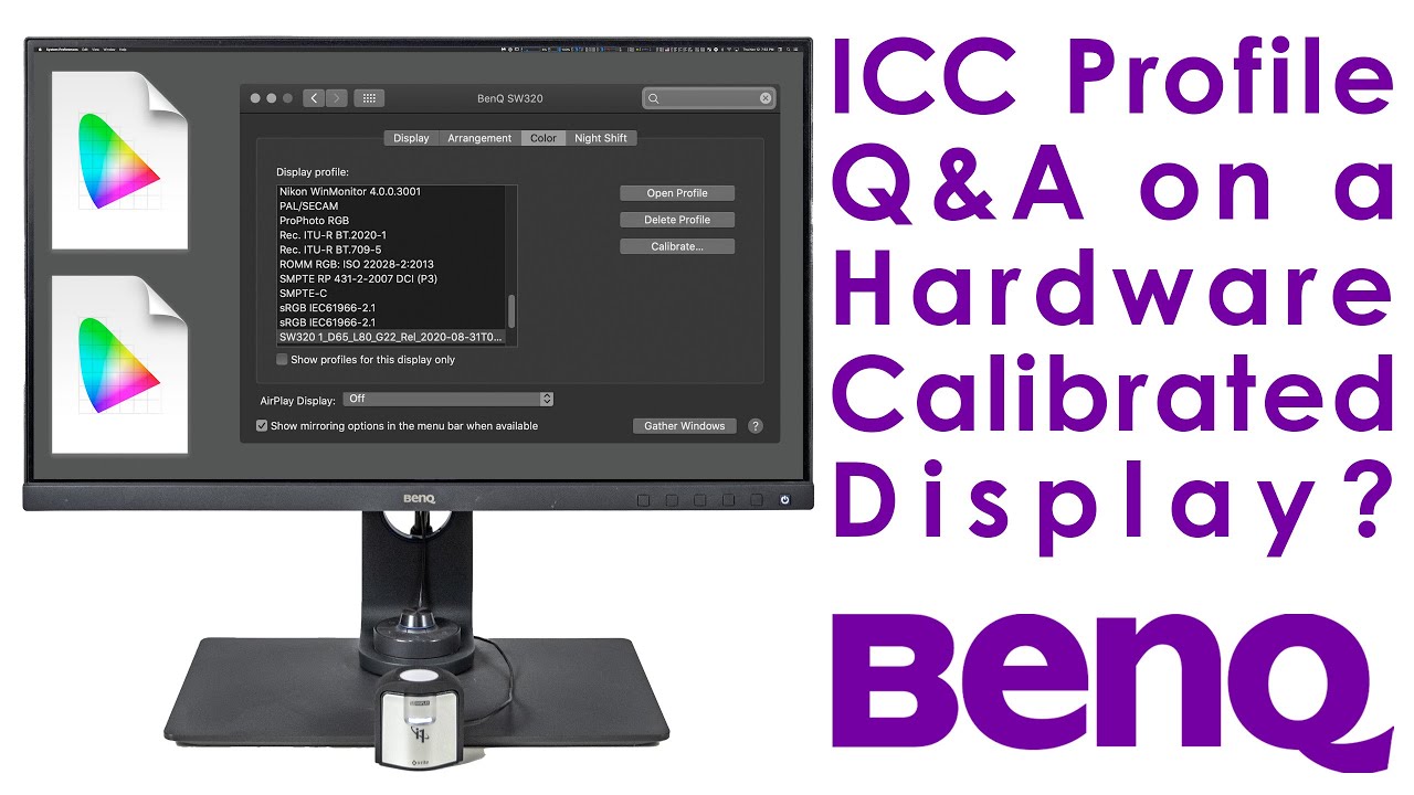 When to switch ICC Profile on a hardware calibrated display & other ICC Profile Q&A