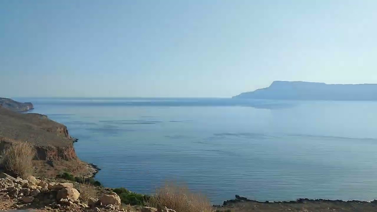 Road up to Balos beach parking (Crete)
