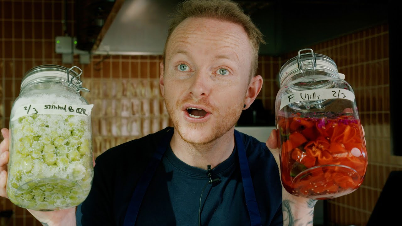 Fermenteret Chili & Syltede stikkelsbær (20min)