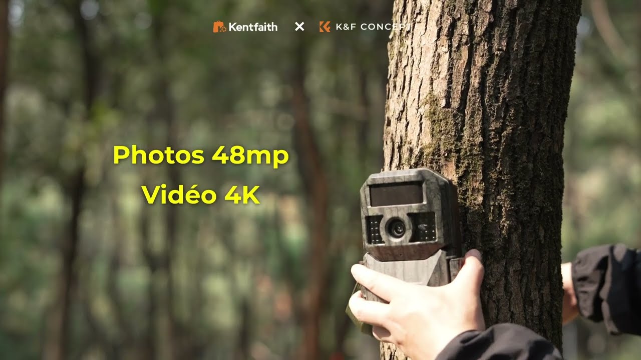 K&F Concept Cam&eacute;ra de Chasse Solaire san Fil 4K 48MP UHD