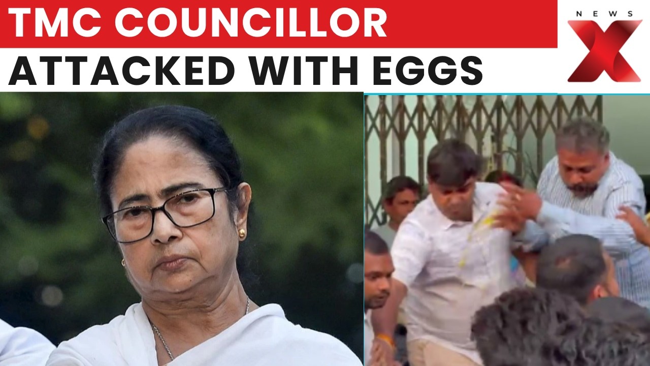 TMC Councillor Attacked With Eggs During Public Event in Jhargram | Latest News | NewsX