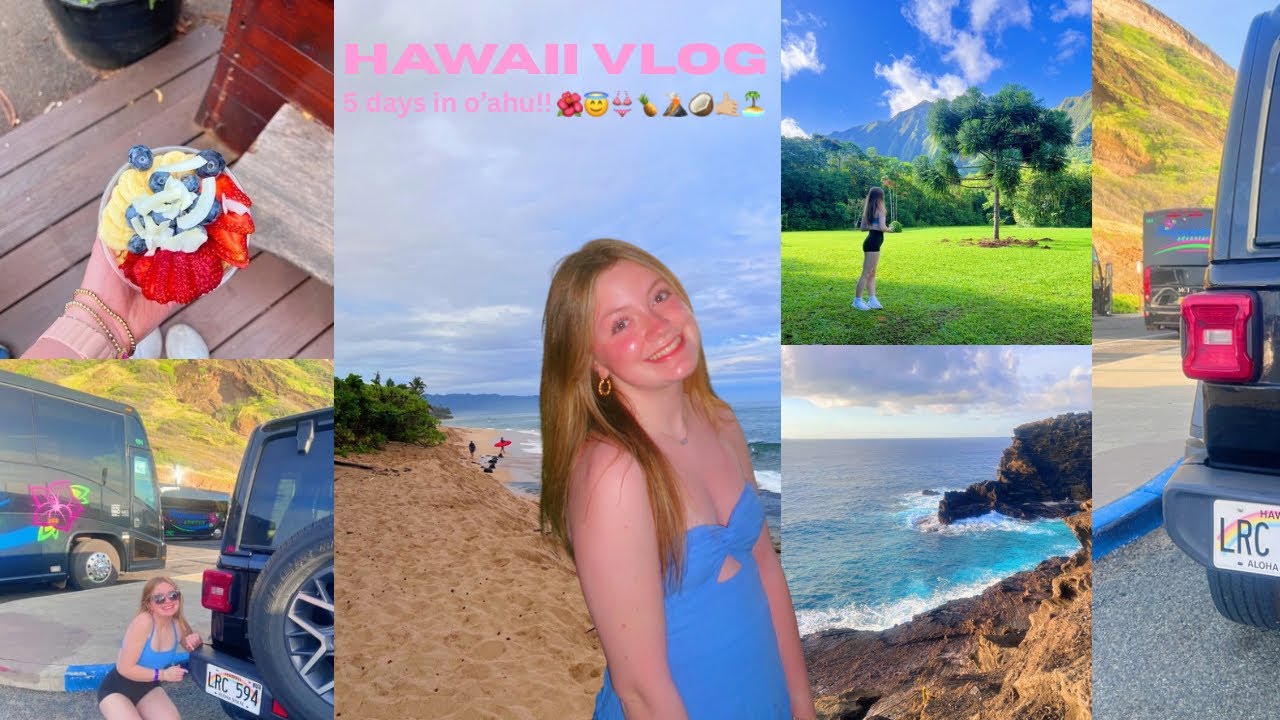 MINI HAWAII TRAVEL VLOG 🌺✈️👙 *5 days on o’ahu!* 