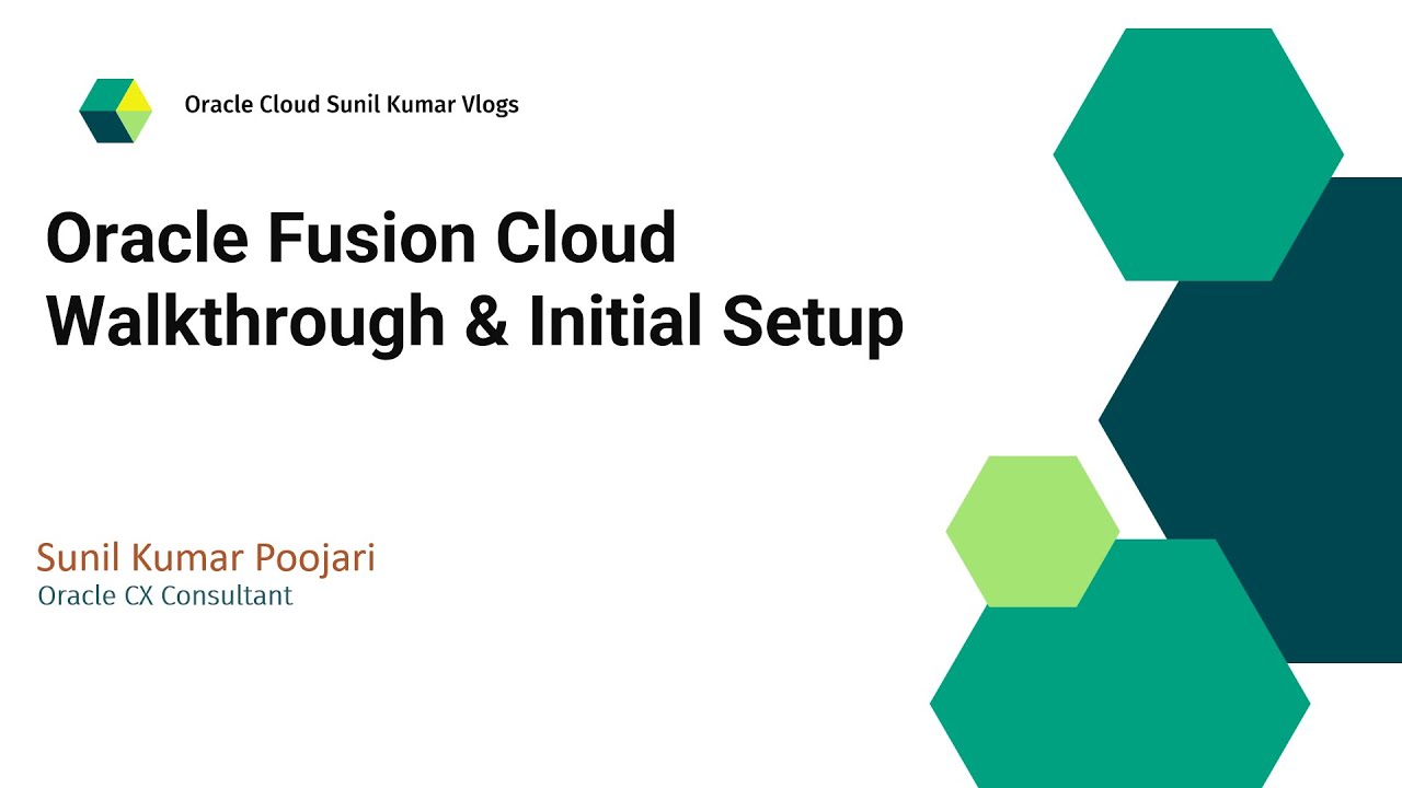 Пошаговое руководство по Oracle Fusion Cloud и первоначальная настройка