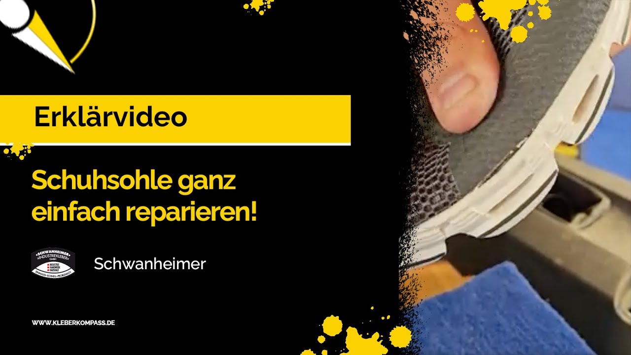 Schuhsohle gelöst? 👟 Schnell & sauber reparieren mit Industriekleber Nr. 100!