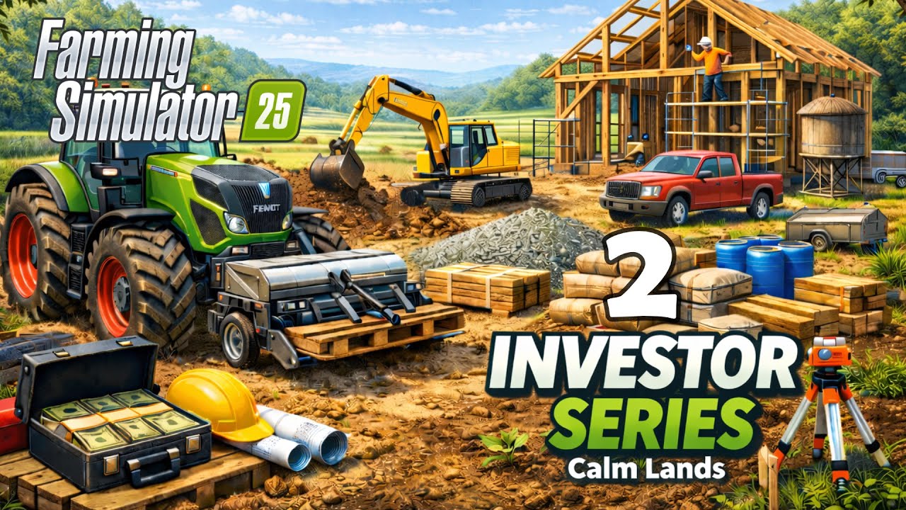 Farming Simulator 25 | Calm Lands | Ep. 2 – Building Silage Bunkers & Sowing Our First Crops