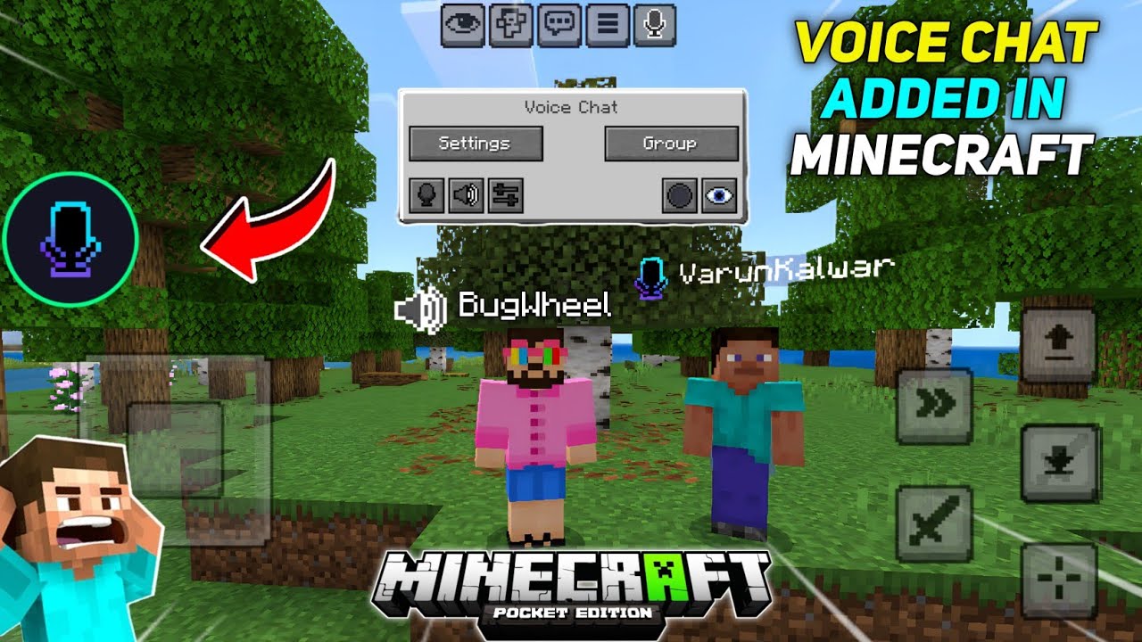 Finally Voice Chat Released For Minecraft Pocket Edition!!