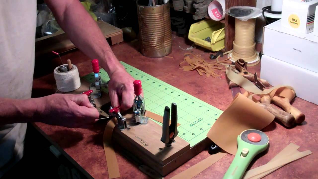 Cutting slingshot bands at FlippinOut HQ