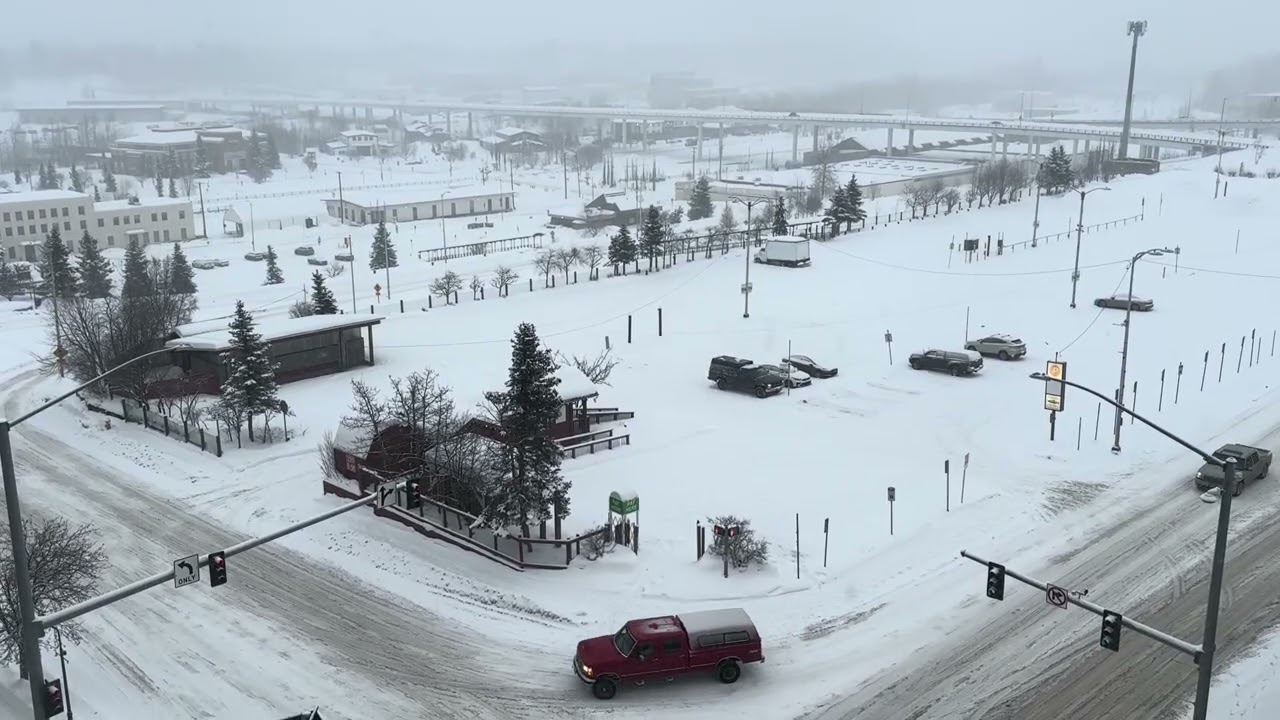 Snowing in Anchorage, Alaska