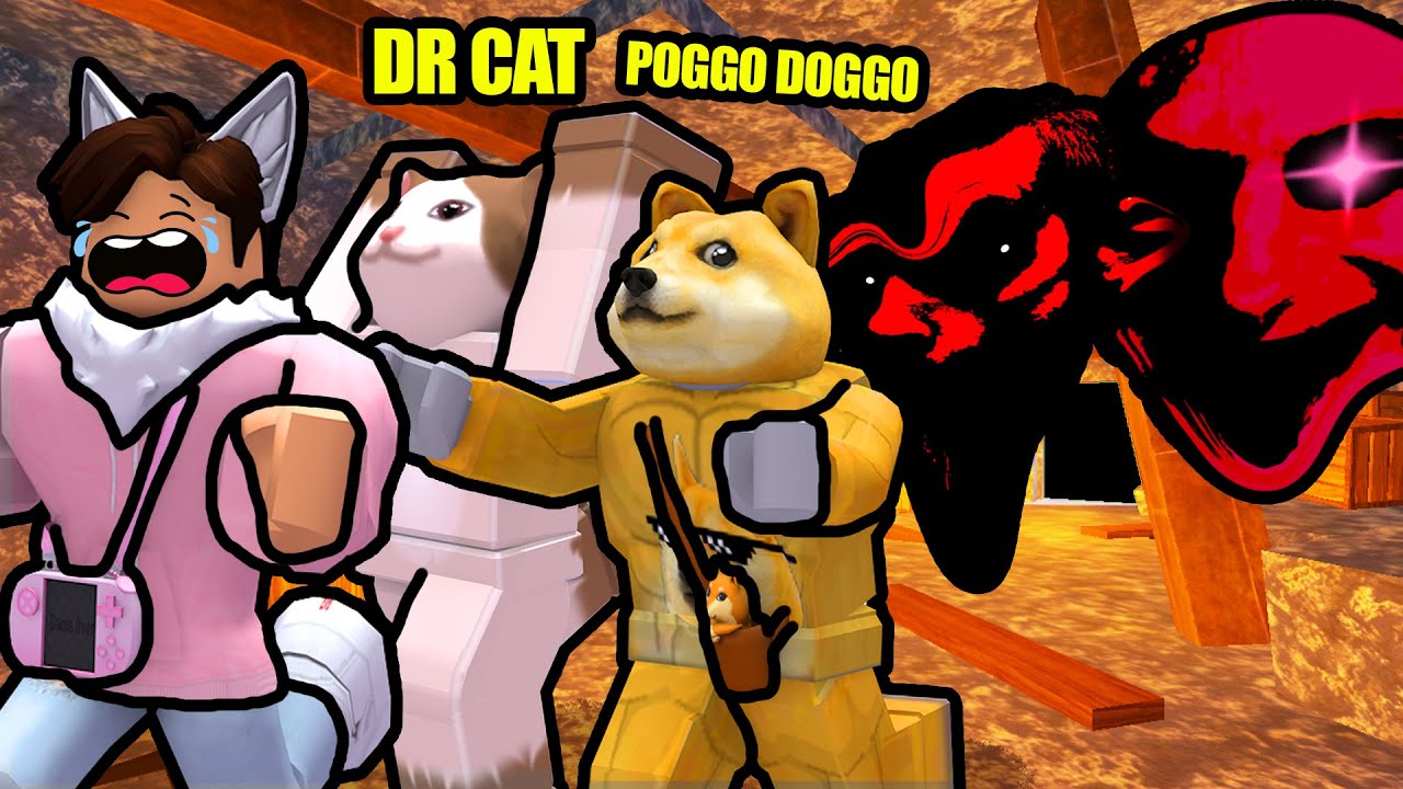 ROBLOX DOORS 2 Ma Con @PoggoDoggo e @DrCatAhBoh