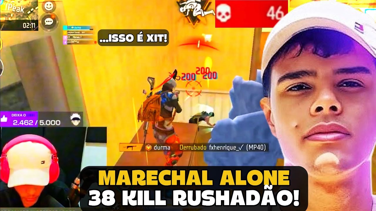 МАРЕЧАЛЬ ДОШЕЛ НА РУШАДИО И СДЕЛАЛ 38 УБИЙСТВ В РАНГЕ! FREE FIRE - ОСНОВНЫЕ МОМЕНТЫ МАРЕЧАЛЯ