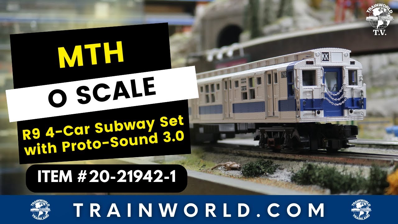 MTH O Scale R9 4 Car Subway Set