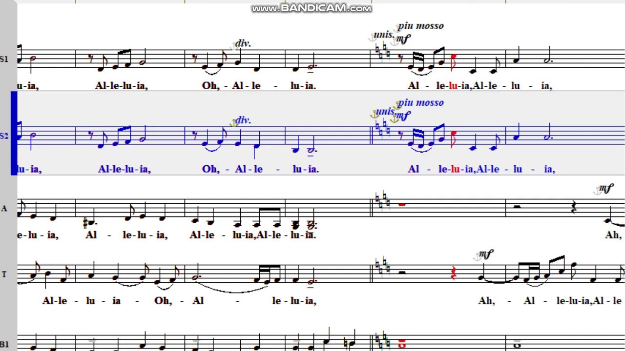 Alleluia (Ralph Manuel) 2nd Sop