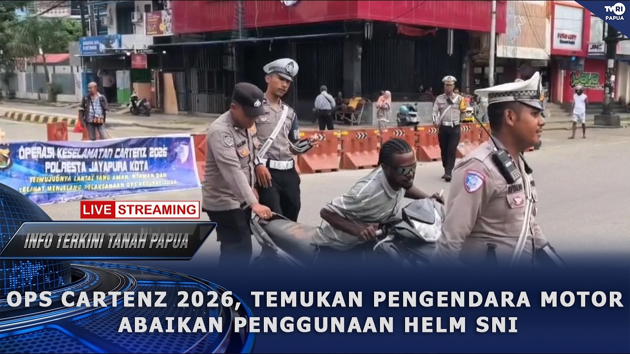 INFO TERKINI - OPS CARTENZ 2026, TEMUKAN PENGENDARA MOTOR ABAIKAN PENGGUNAAN HELM SNI