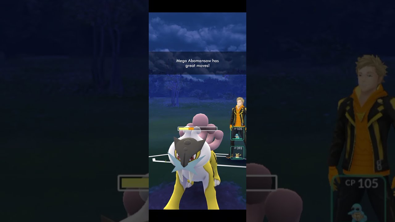 Mega Abomasnow in GO Battle League - Mega Abomasnow Evolution | 色違メガユキノオーポケモンGO | #MrZafior