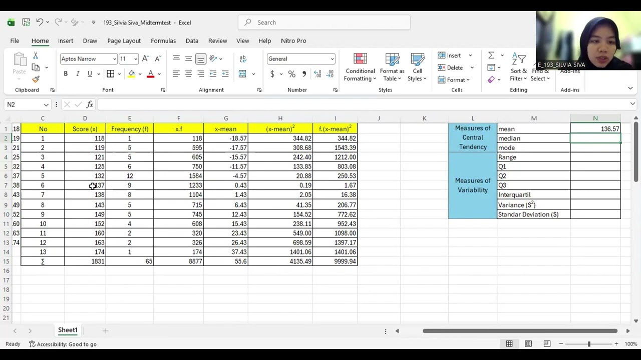 Tutorial Video Midterm Statistics in ELR