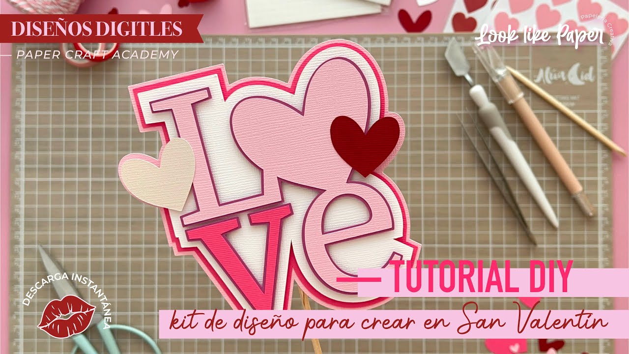 Tutorial DIY Kit de Diseño San Valentín para decorar ❤️ ✨ [ ideas y tips de papelería creativa ]
