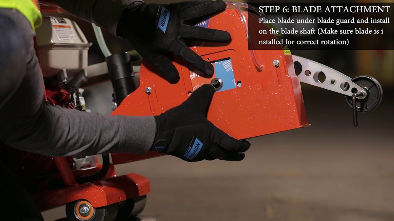 Norton Clipper GC55 Push Saw Setup - Best Practices