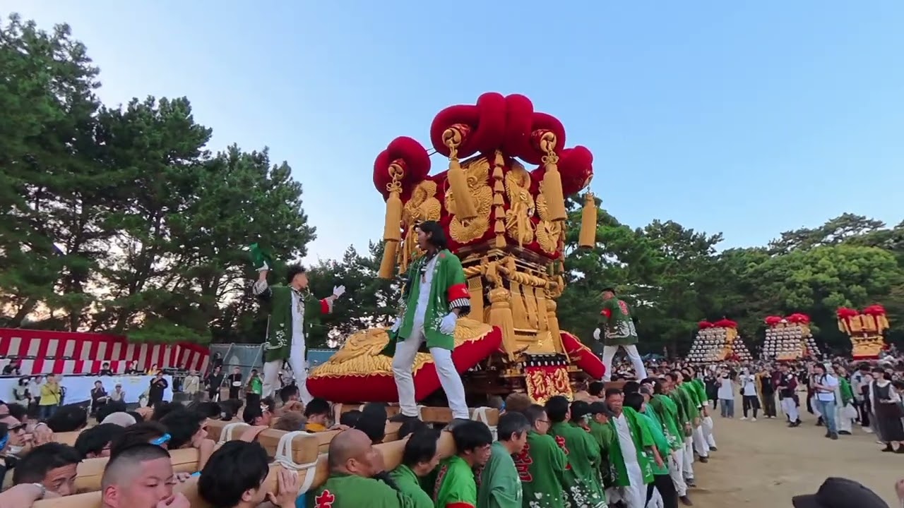 一宮神社かきくらべ 克己太鼓台   さぬき豊浜ちょうさ祭2025