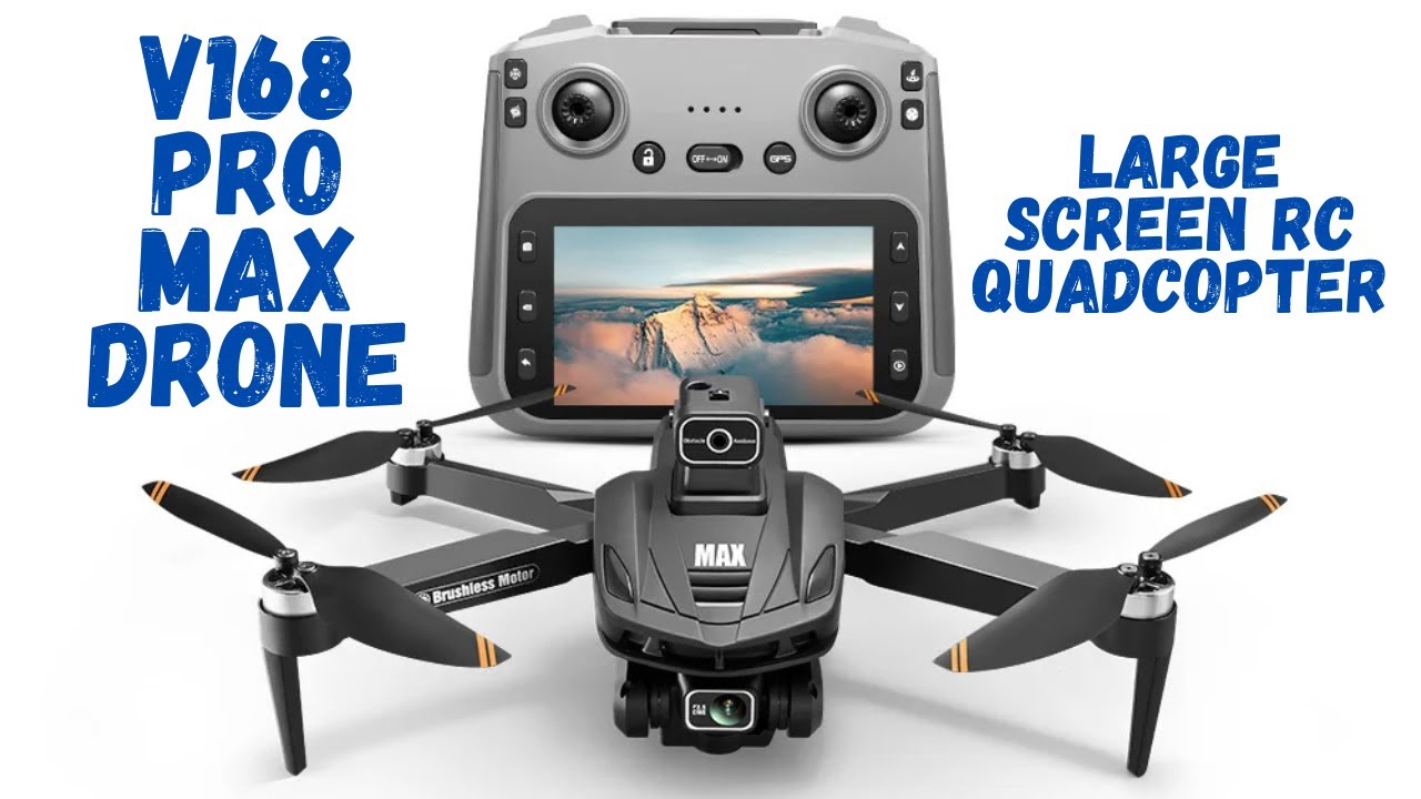 Дрон V168 Pro MAX | Радиоуправляемый квадрокоптер с большим экраном
