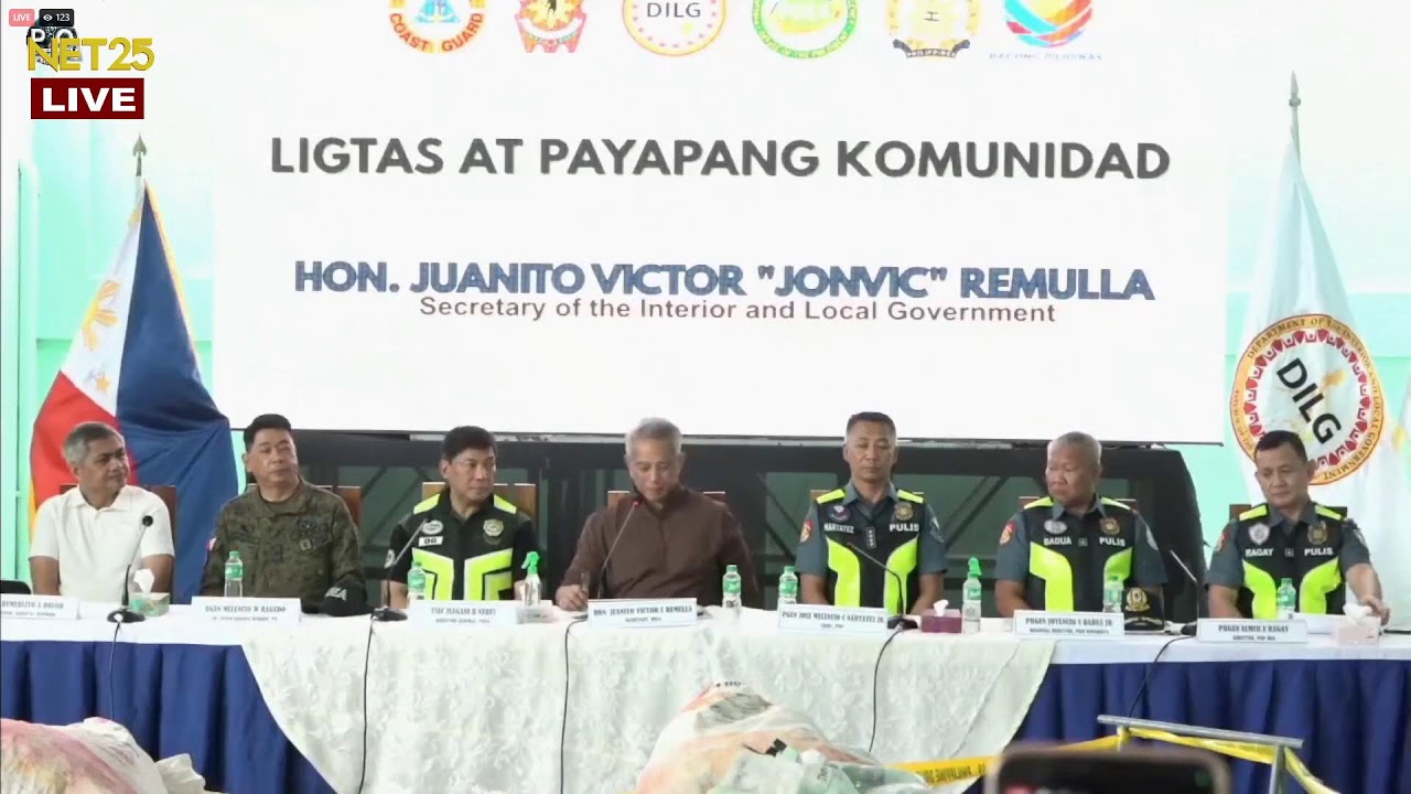 DILG Sec. Jonvic Remulla holds press conference