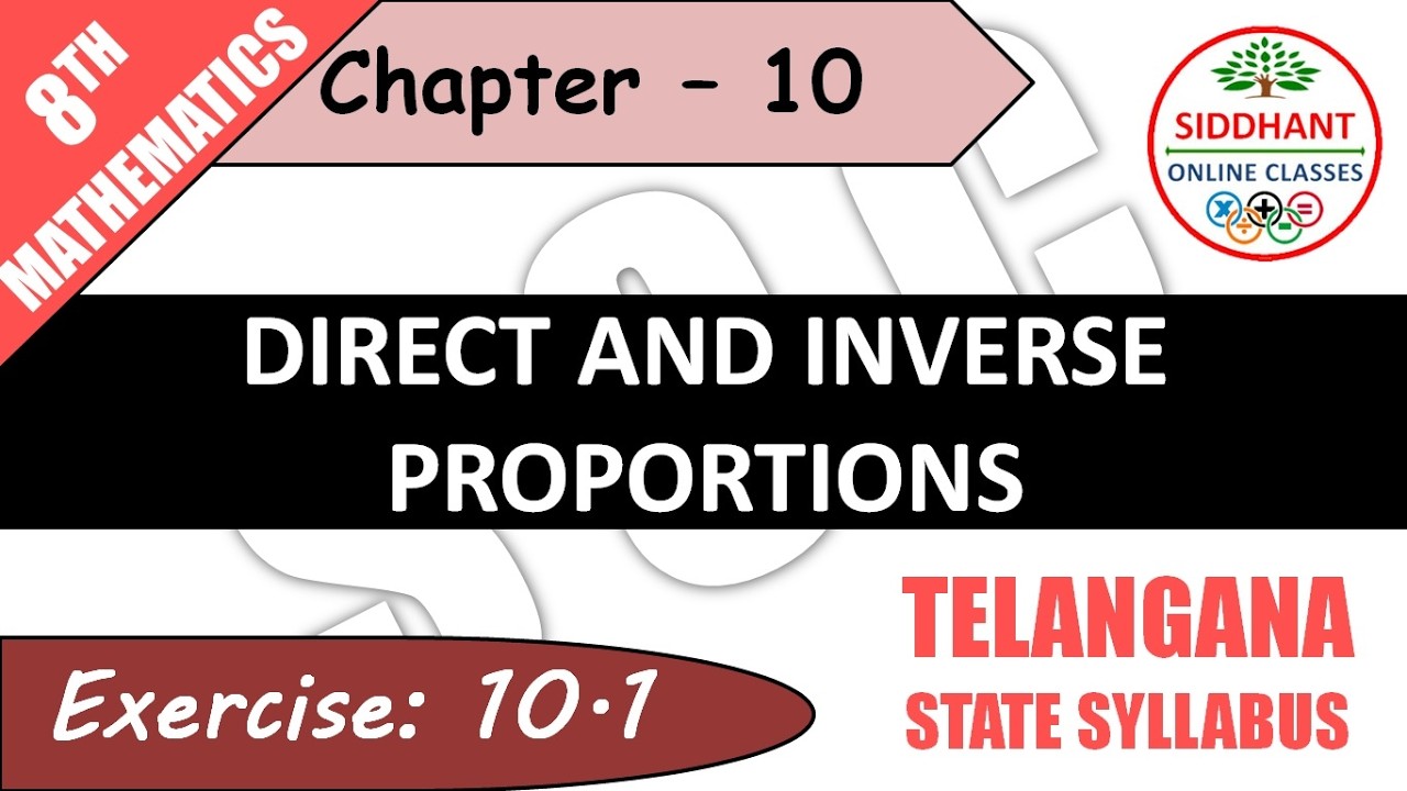 УПРАЖНЕНИЕ 10.1 | TS-8 КЛАСС-МАТЕМАТИКА-ГЛАВА 10-ПРЯМАЯ И ОБРАТНАЯ ПРОПОРЦИИ ||