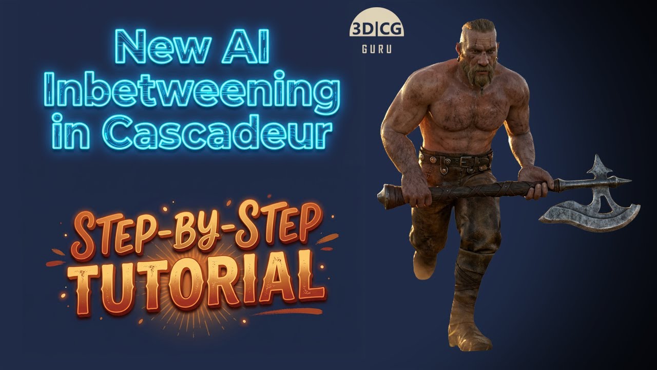 Cascadeur: Step-by-step AI Inbetweening Tutorial