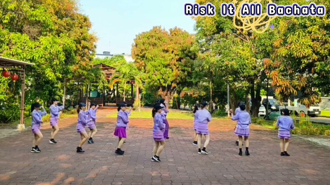 Risk It All Bachata - Line Dance, Choreo by Mei Lestari (INA), Demo by MORNING TEA Line Dance