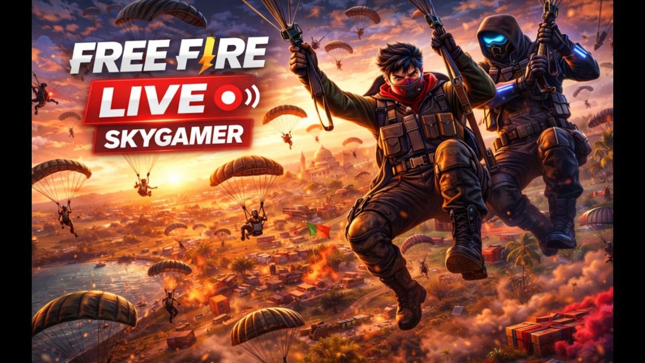 FREE FIRE LIVE With Skygamer#freefire #skygamer#shorts#short video