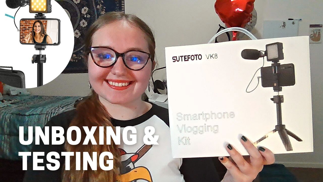 Sutefoto Smartphone Vlogging Kit Review & Product Testing | Tripod, LED Light, & Microphone Unboxing